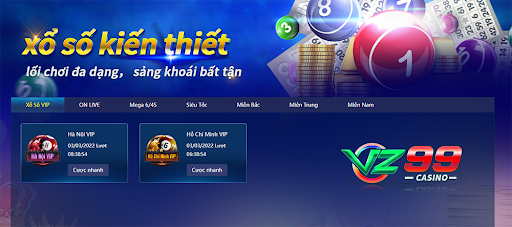 Xổ số vz99 có lối chơi vô cùng đa dạng